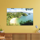 Able Tasman NP, Nelson, Nieuw-Zeeland. De vele Canvas Afdruk (Insitu (Woonkamer))