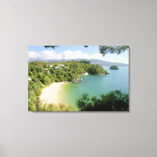 Able Tasman NP, Nelson, Nieuw-Zeeland. De vele Canvas Afdruk