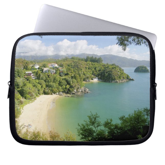 Able Tasman NP, Nelson, Nieuw-Zeeland. De vele Laptop Sleeve (Voorkant)