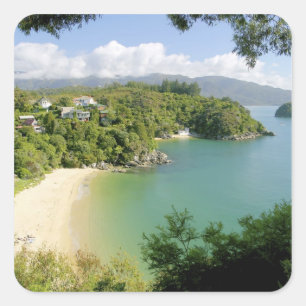 Able Tasman NP, Nelson, Nieuw-Zeeland. De vele Vierkante Sticker