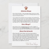 Ableism Bingo Card Chronic Illness Edition Vol. 1 Kaart (Achterkant)