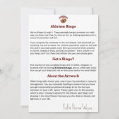 Ableism Bingo Card Chronic Pain Edition Kaart (Achterkant)