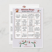 Ableism Bingo Kaart Handicap Editie Volume 2 (Voorkant / Achterkant)