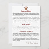 Ableism Bingo Kaart Mental Illness Edition (Achterkant)