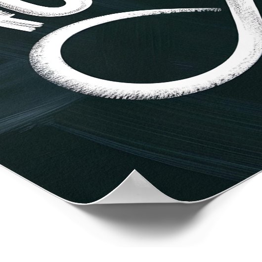 Ableïsme genezen, geen autisme | Chalkboard Style  Poster (Hoek)