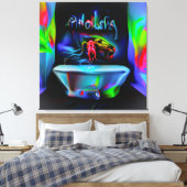 Ablutofobie 2 canvas afdruk (Insitu (Slaapkamer))