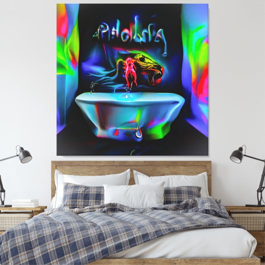 Ablutofobie 2 canvas afdruk (Insitu (Slaapkamer))