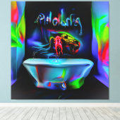 Ablutofobie 2 canvas afdruk (Insitu (Houten vloer))