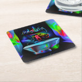 Ablutofobie 2 kartonnen onderzetters (Schuin)