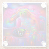 Ablutofobie Glazen Onderzetter (Achterkant)