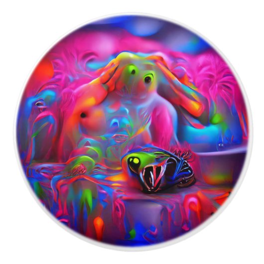 Ablutofobie Keramische Knop (Voorkant)