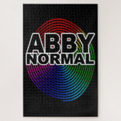 Abnormale Abby Normaal gekleurd met gewarmde spira Legpuzzel (Verticaal)