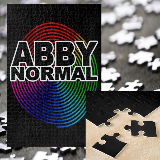 Abnormale Abby Normaal gekleurd met gewarmde spira Legpuzzel