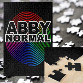 Abnormale Abby Normale Kleurrijke Vervormde Spiraa Legpuzzel