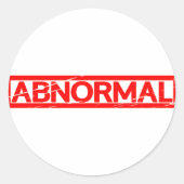Abnormale Stempel Ronde Sticker (Voorkant)