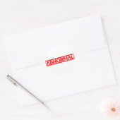 Abnormale Stempel Ronde Sticker (Envelop)