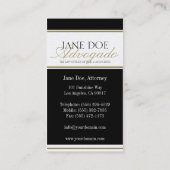 Abogado Advogado Visitekaartje (Achterkant)