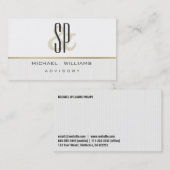 ABOGADO CLASICO ELEGANTE LIMPIO PROFESIONAL SIMPLE VISITEKAARTJE (Voorkant / Achterkant)