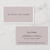 Abogado - Elegante para profesional simple Visitekaartje (Voorkant / Achterkant)