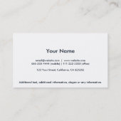 Abogado - Elegante profesional oro dorado y negro Visitekaartje (Achterkant)