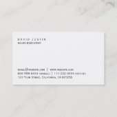 Abogado en la ley elegante profesional nuevo visitekaartje (Achterkant)