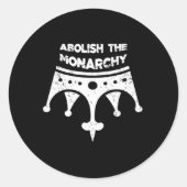 Abolish Anti No Kings In America Bumper Classic Ronde Sticker (Voorkant)