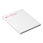 ABOLISH BLANDNESS notitieblok (rood) (Schuin)