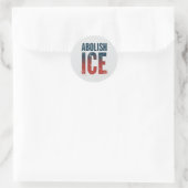 Abolish ICE American Flag Colors Ronde Sticker (Tas)