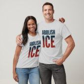 Abolish ICE American Flag Colors T-shirt (Unisex)