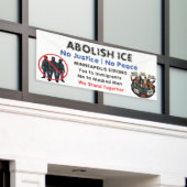 Abolish ICE | Bring Back Compassion and Empathy Spandoek (Buitenkant Gebouw)