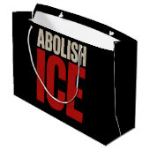 Abolish ICE Minimalist Protest Typography Design Groot Cadeauzakje (Achterkant Gekanteld)
