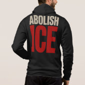 Abolish ICE Minimalist Protest Typography Design Hoodie (Achterkant)