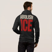 Abolish ICE Minimalist Protest Typography Design Hoodie (Achterkant volledig)