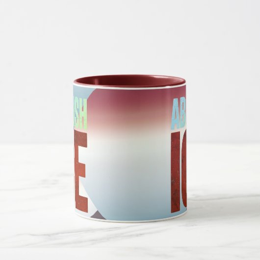 Abolish ICE Minimalist Protest Typography Design Mok (Midden)