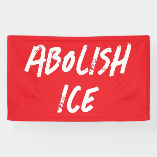 Abolish ICE Overpass Protest Spandoek (Horizontaal)