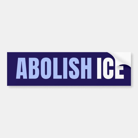 Abolish ICE Political Anti Trump Bumpersticker (Voorkant)