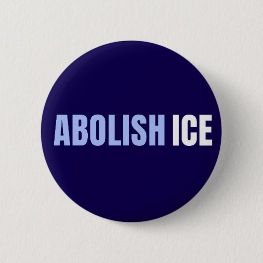 Abolish ICE Political Anti Trump Ronde Button 5,7 Cm (Voorkant)