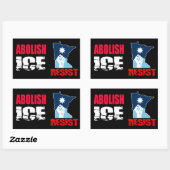 Abolish ICE Rechthoekige Sticker (Vel)