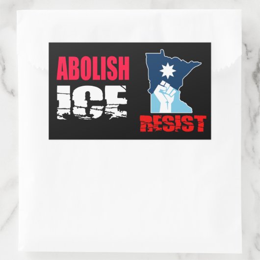 Abolish ICE Rechthoekige Sticker (Tas)
