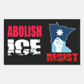 Abolish ICE Rechthoekige Sticker (Voorkant)