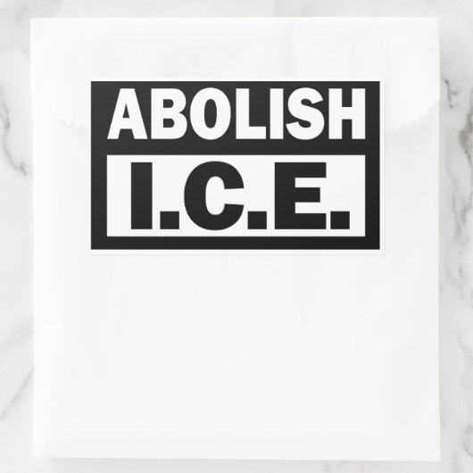 Abolish ICE Rechthoekige Sticker (Tas)