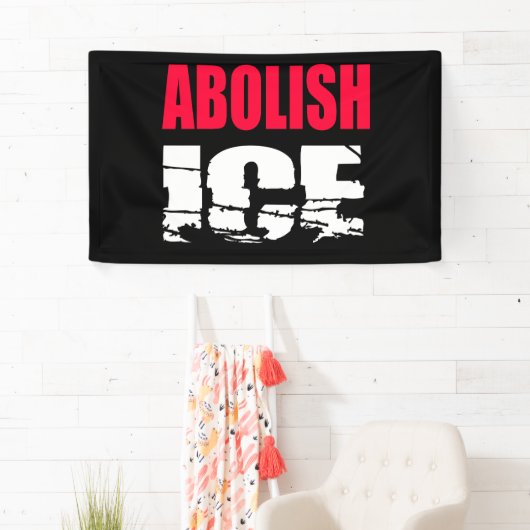 Abolish ICE Spandoek (Insitu)