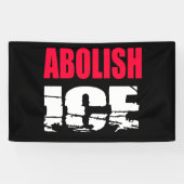 Abolish ICE Spandoek (Horizontaal)