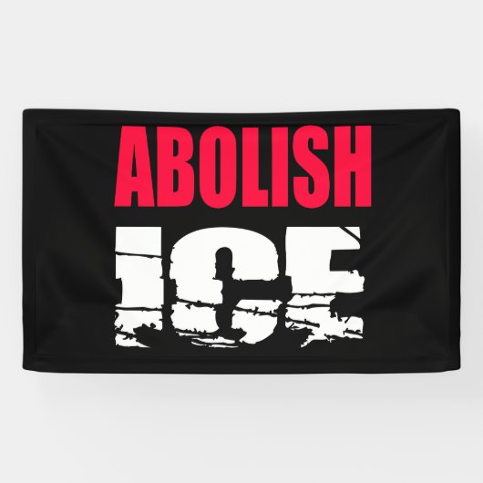 Abolish ICE Spandoek (Horizontaal)