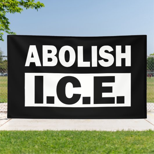 Abolish ICE Spandoek (Buitenkant)