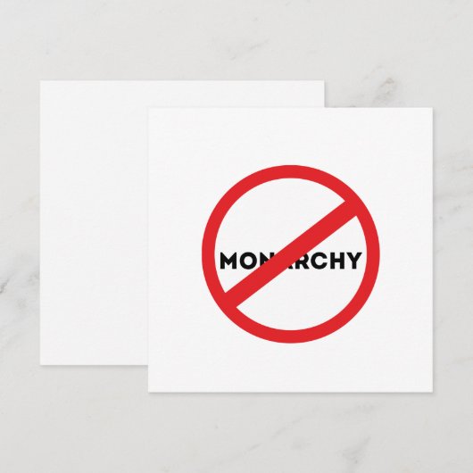 Abolish the Monarchy (Voorkant / Achterkant)