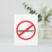 Abolish the Monarchy Briefkaart (Staand voorkant)