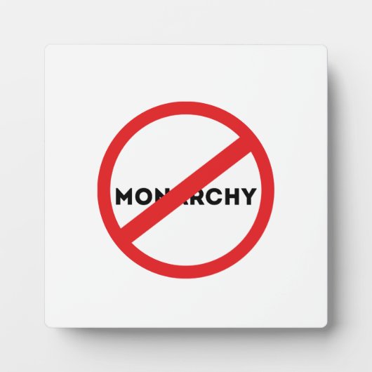 Abolish the Monarchy Fotoplaat (Voorkant)