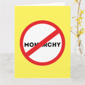 Abolish the Monarchy Kaart (Gele Bloem)