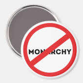 Abolish the Monarchy Magneet (Voorkant / Achterkant)